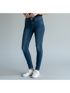 Machine Pour Neuf Mode Ladies Jeans Sz 7 Skinny Low Rise Like New